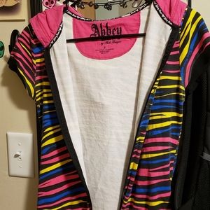 Abbey Dawn Zebra-striped Hoodie